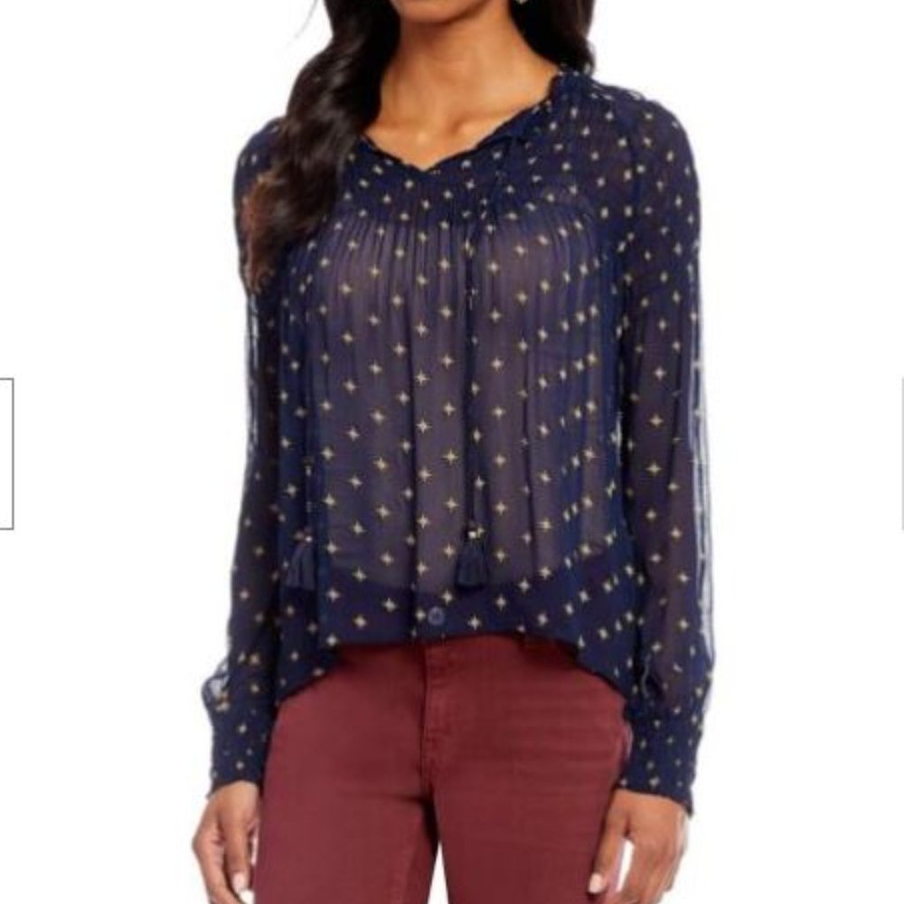 Sheer Starry Blouse